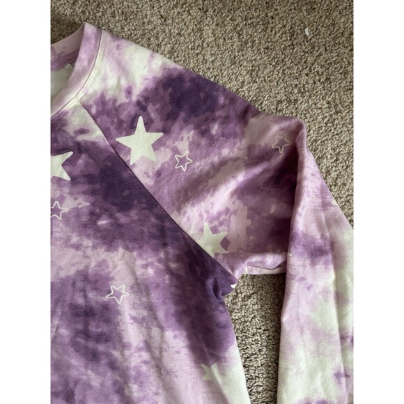 Wildfox Sweatshirt Crewneck‎ Pullover Womens Medium Stars Tie Dye Cotton - Picture 5 of 7